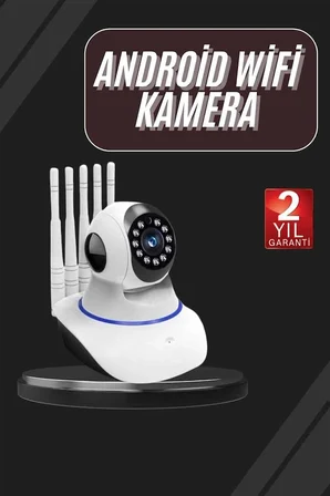 Led Aydınlatmalı 5 Antenli Motorlu 1080p Wifi Kamera Sensörlü Yeni Nesil -MİRAYLİFE