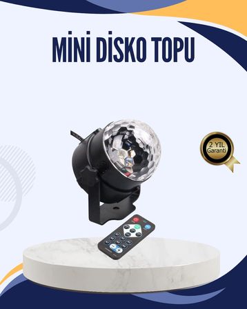 Müzik Sensörlü Renkli Led Parti Işığı -MİRAYLİFE