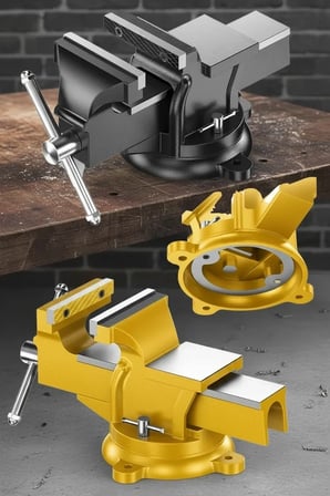 100 Mm Sağlam Metal Gövde Sabit Tezgah Masa Mengenesi -MİRAYLİFE