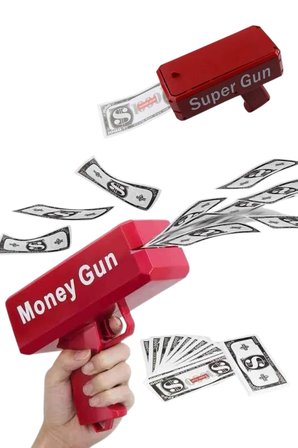 Para Dolar Atma Makinası Super Money Gun Para Saçma Fırlatma Tabancası -MİRAYLİFE