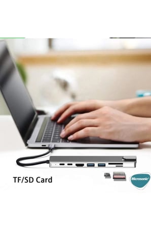 Type-c To Hdtv Multifunction Adapter 8 Port Kablo -MİRAYLİFE