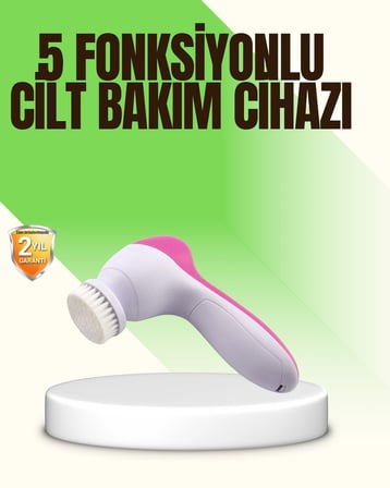 5 İn 1 Elektrikli Yüz Temizleme Ve Masaj Cihazı -MİRAYLİFE