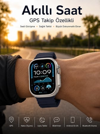 Akıllı Saat Nabız Ölçer Uyku Takibi Adımsayar Alarm Ve Hatırlatıcı Çağrı Cevaplama Yeni Nesil -MİRAYLİFE