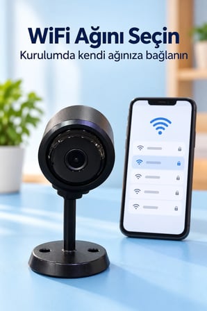 Telefon Bağlantılı Wifi Güvenlik Kamerası -MİRAYLİFE