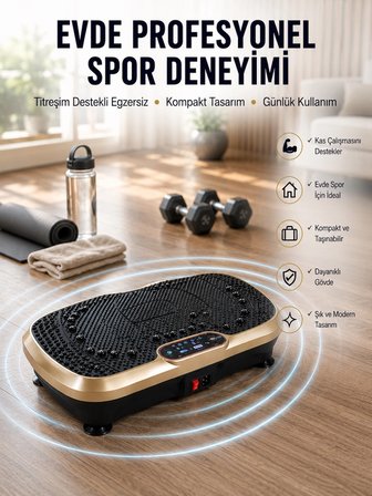 Ev Tipi Titreşimli Spor Aleti Yağ Yakım Destekli Tasarım Yeni Nesil -MİRAYLİFE