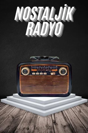 Eskitme Nostalji Tasarımlı Bluetoothlu Nostalji Radyo Ahşap Nostaljik Görünümlü -MİRAYLİFE