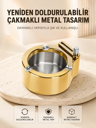 Duman Ve Koku Giderici Hava Temizleyici Küllük  2 Katmanlı Filtreli -MİRAYLİFE