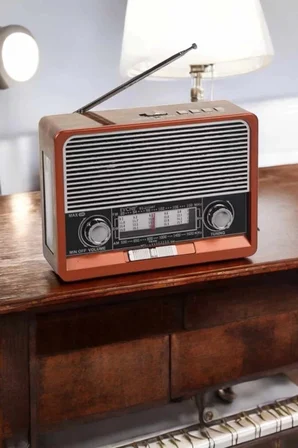 Nostaljik Radyo Usb,aux Ve Sd Kart Girişli Bluetooth Bağlantılı -MİRAYLİFE