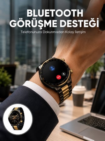Amoled Ekran Akıllı Saat Uyku Nabız Adım Ölçer Su Geçirmez Yeni Nesil -MİRAYLİFE