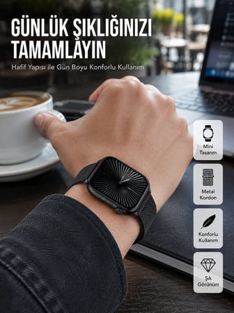SQ-16 Mini Series 10 – Dokunmatik Akıllı Saat | Kalp Ritmi, Spo2, Uyku Takibi -MİRAYLİFE