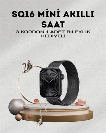 SQ-16 Mini Series 10 – Dokunmatik Akıllı Saat | Kalp Ritmi, Spo2, Uyku Takibi -MİRAYLİFE