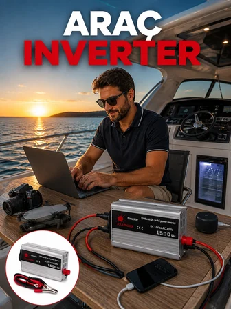 1500w Yüksek Güç Çıkışlı Araç Inverter -MİRAYLİFE