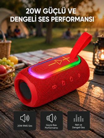 Kablosuz Hoparlör – Bluetooth 5.1, Güçlü Bas Ve 10 Metre Menzil -MİRAYLİFE