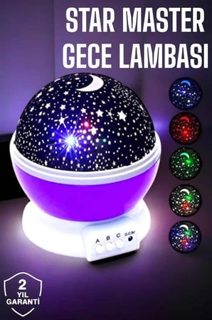 Çocuklara Özel Yıldızlı Gece Lambası -MİRAYLİFE