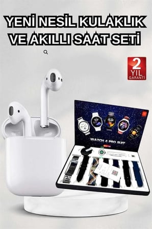 2025 Model Akıllı Saat Ve 2.nesil Tws Bluetooth Kulaklık Yüksek Ses Kaliteli Yeni Nesil -MİRAYLİFE