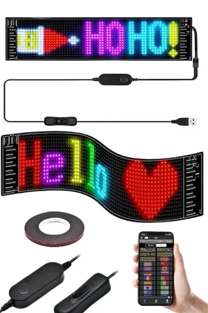 Matrix Led Cama Yapışan Telefon Kontrollü Panel Dijital Ekran Kumandalı -MİRAYLİFE