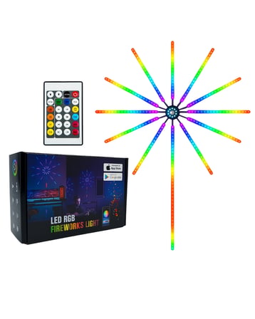 Modüler Rgb Led Duvar Işığı Havai Fişek Efektli Uzaktan Kumandalı Yeni Nesil -MİRAYLİFE