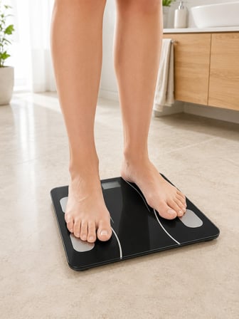 Dijital Akıllı Cam Baskül Mobil Uygulama Destekli Vücut Analiz Tartısı 180 Kg -MİRAYLİFE