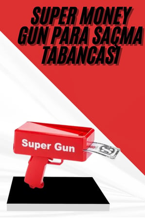Para Dolar Atma Makinası Super Money Gun Para Saçma Fırlatma Tabancası -MİRAYLİFE