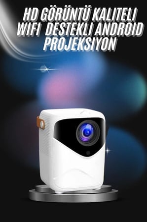 Projeksiyon Ev Sineması Bluetooth 4k Hd Kaliteli Görüntü Kumandalı -MİRAYLİFE