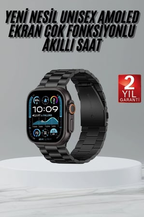 Ultra 3 Kordonlu Amoled Ekran Akıllı Saat Çok Fonksiyonlu Uyku Ve Sağlık Takibi -MİRAYLİFE