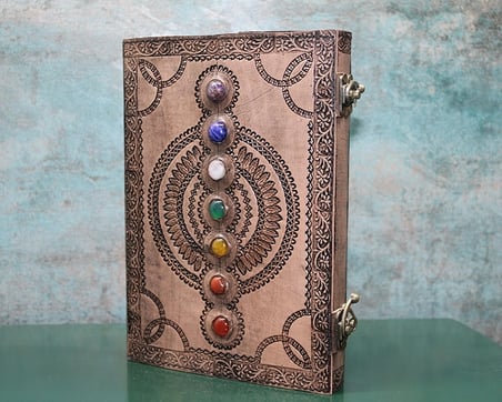 Taşlı Deri Defter Ksk3155 -MİRAYLİFE