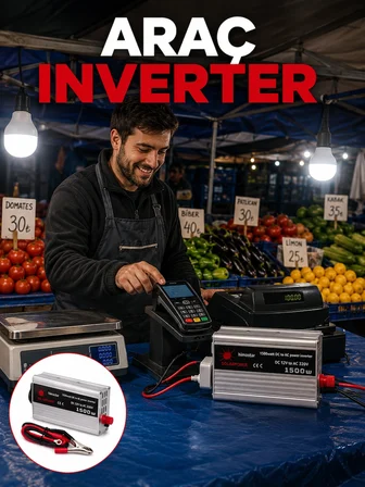 1500w Araç İnvertörü Güçlü Priz Çıkış -MİRAYLİFE