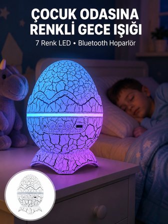 Dinazor Yumurta Gece Lambası Yeni Nesil -MİRAYLİFE