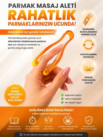 Parmak Masaj Aleti El Ve Parmak Rahatlatıcı Masaj Atı -MİRAYLİFE