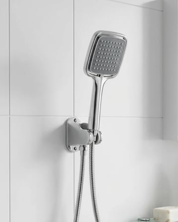 Siyah Duş Seti El Duşu Başlığı Spiral Hortum Ve Duvar Askısı Banyo Duş Seti -MİRAYLİFE