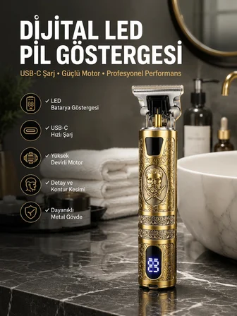 Çizik Tıraş Makinesi Şarjlı Paslanmaz Çelik Bıçaklı Uzun Ömürlü -MİRAYLİFE