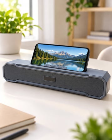 Uzun Yatay Tasarımlı Usb Ve Hafıza Kartı Destekli Şarjlı Masaüstü Bluetooth Hoparlör -MİRAYLİFE