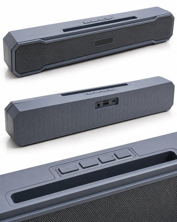 Metal Izgara Ön Yüzeyli Uzun Gövdeli Usb Destekli Kablosuz Masaüstü Hoparlör -MİRAYLİFE