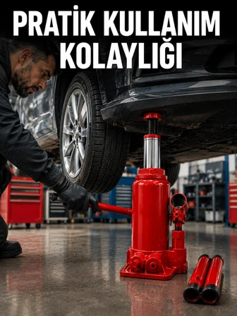 Sağlam Taban Yapılı Güvenilir Hidrolik Şişe Kriko -MİRAYLİFE