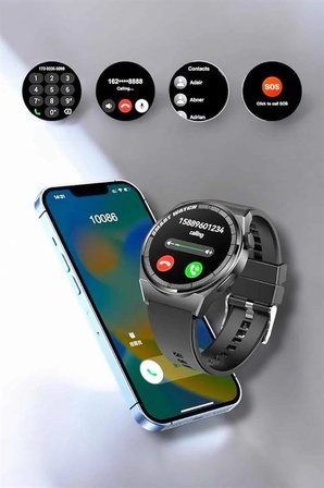 Akıllı Saat Sağlık Ve Fitness Takibi Bluetooth Bağlantılı Dokunmatik Ekran -MİRAYLİFE