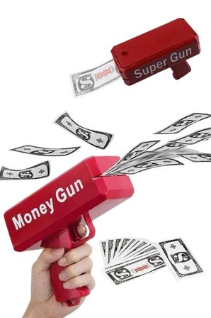 Para Dolar Atma Makinası Super Money Gun Para Saçma Fırlatma Tabancası -MİRAYLİFE