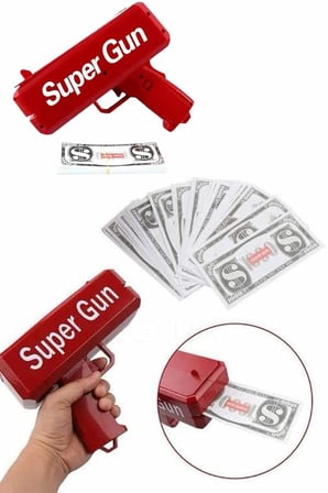 Para Dolar Atma Makinası Super Money Gun Para Saçma Fırlatma Tabancası -MİRAYLİFE