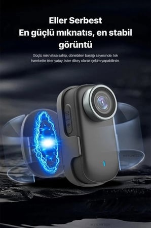 4k Ultra Hd Mini Wıfı Aksiyon Kamerası Taşınabilir Vücut Kamerası 1.47’hd Ekranlı Giyilebilir Video Kaydedici -MİRAYLİFE
