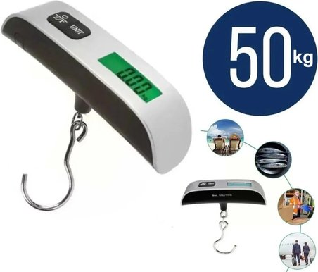Fithome 50 Kg Dijital Askılı Bagaj Tartısı Lcd Ekranlı Elektronik Bavul Kantarı Hassas El Terazisi -MİRAYLİFE