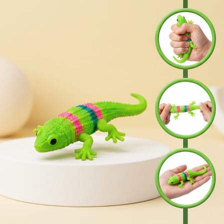Kertenkele Tasarımlı Squishy - 12'li Paket - Yumuşak Oyuncak