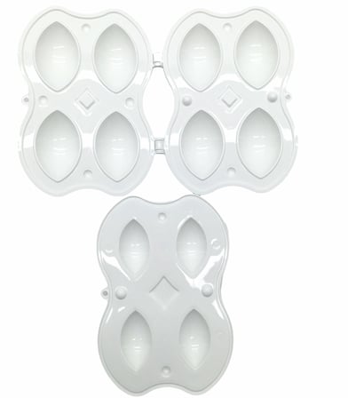 İçli Köfte Yapma Kalıbı - 4'lü - Plastik