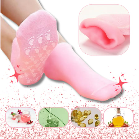 Ayak Nemlendirici Jel SPA Çorabı - Yumuşatıcı Jel Kaplama