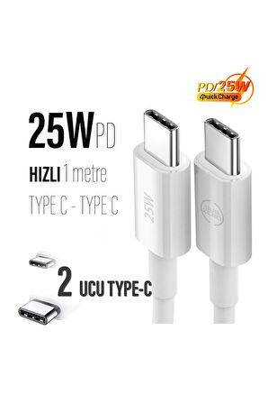Samsung M22 M51 M31s M32 M23 M33 Şarj Kablosu 25W Hızlı Type-C Kablo