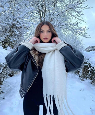 Wearflawless Trend Yumuşak Buklet Atkı, Soft Atkı, Yılbaşı Hediyesi