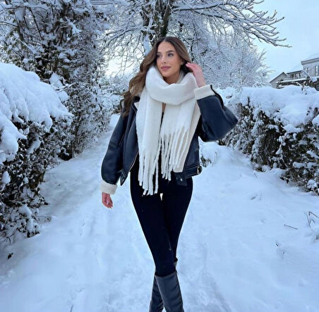 Wearflawless Trend Yumuşak Buklet Atkı, Soft Atkı, Yılbaşı Hediyesi