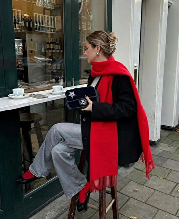 Wearflawless Trend Yumuşak Buklet Atkı, Soft Atkı, Yılbaşı Hediyesi