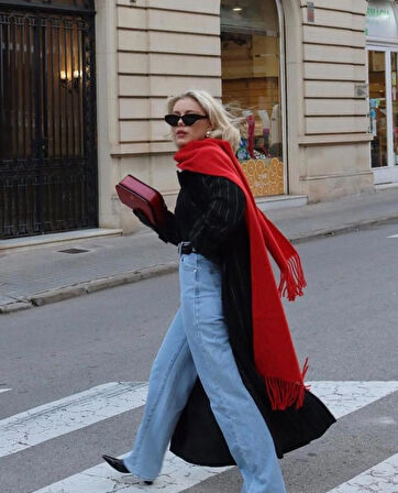 Wearflawless Trend Yumuşak Buklet Atkı, Soft Atkı, Yılbaşı Hediyesi