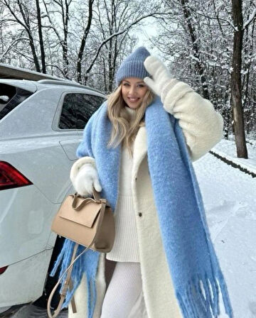 Wearflawless Trend Yumuşak Buklet Atkı, Soft Atkı, Yılbaşı Hediyesi