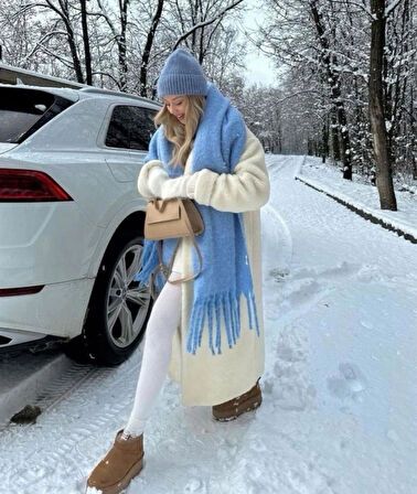 Wearflawless Trend Yumuşak Buklet Atkı, Soft Atkı, Yılbaşı Hediyesi