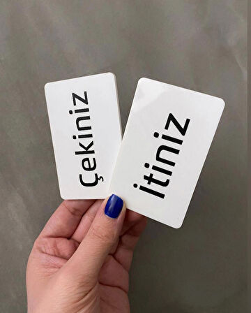 Minimal Seri İtiniz-Çekiniz Kapı Uyarı Levhası